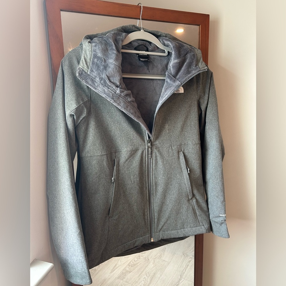 NEW The North Face (S) Gray Hooded Jacket TNF Women's Coat size small ski & snow